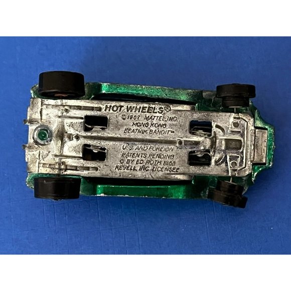 1968 Mattel Hot Wheels Redline Beatnik Bandit Green w/Dark interior HK Rare! - Picture 8 of 10